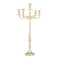 Gold Aluminum Traditional Candelabra, 24" x 13" x 13"